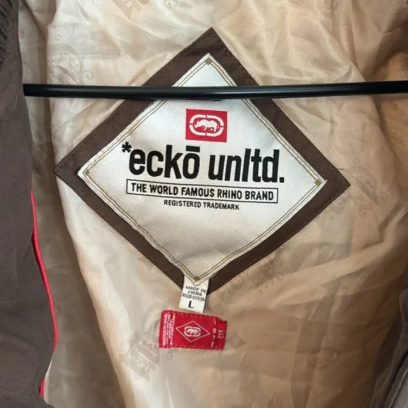 Ecko Unlimited Men’s Brown Jacket LARGE - Picture 3 of 5